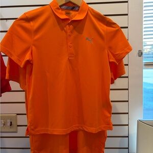 Puma Boys Orange Polo